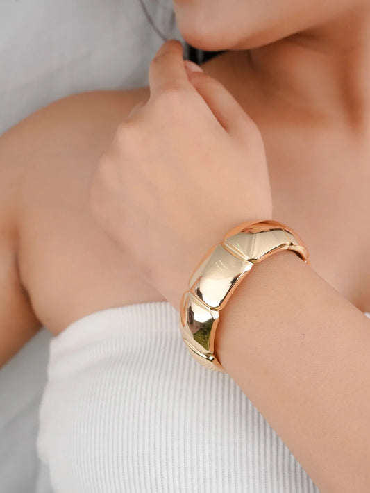 Derby Gold Bracelet. (18K Gold Plated)